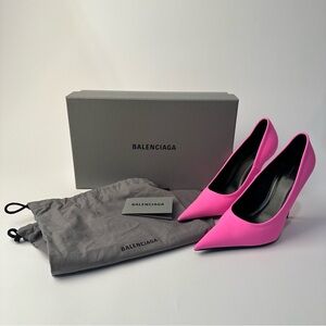 Balenciaga Knife Pump Pink Heels